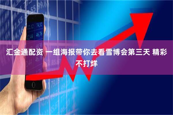 汇金通配资 一组海报带你去看雪博会第三天 精彩不打烊