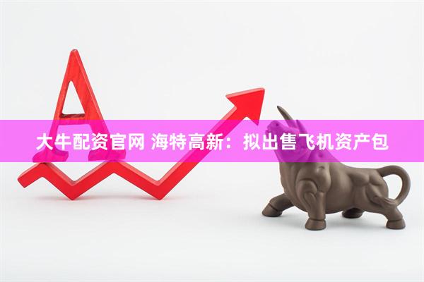 大牛配资官网 海特高新：拟出售飞机资产包